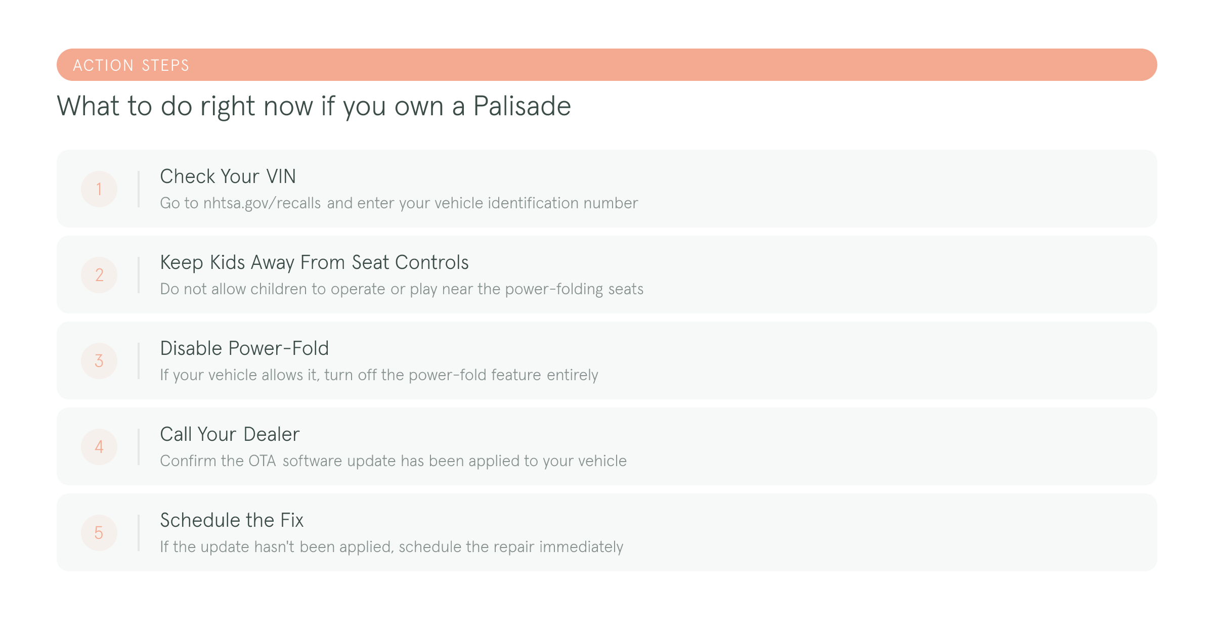 Five action steps parents should take right now if they own a 2026 Hyundai Palisade