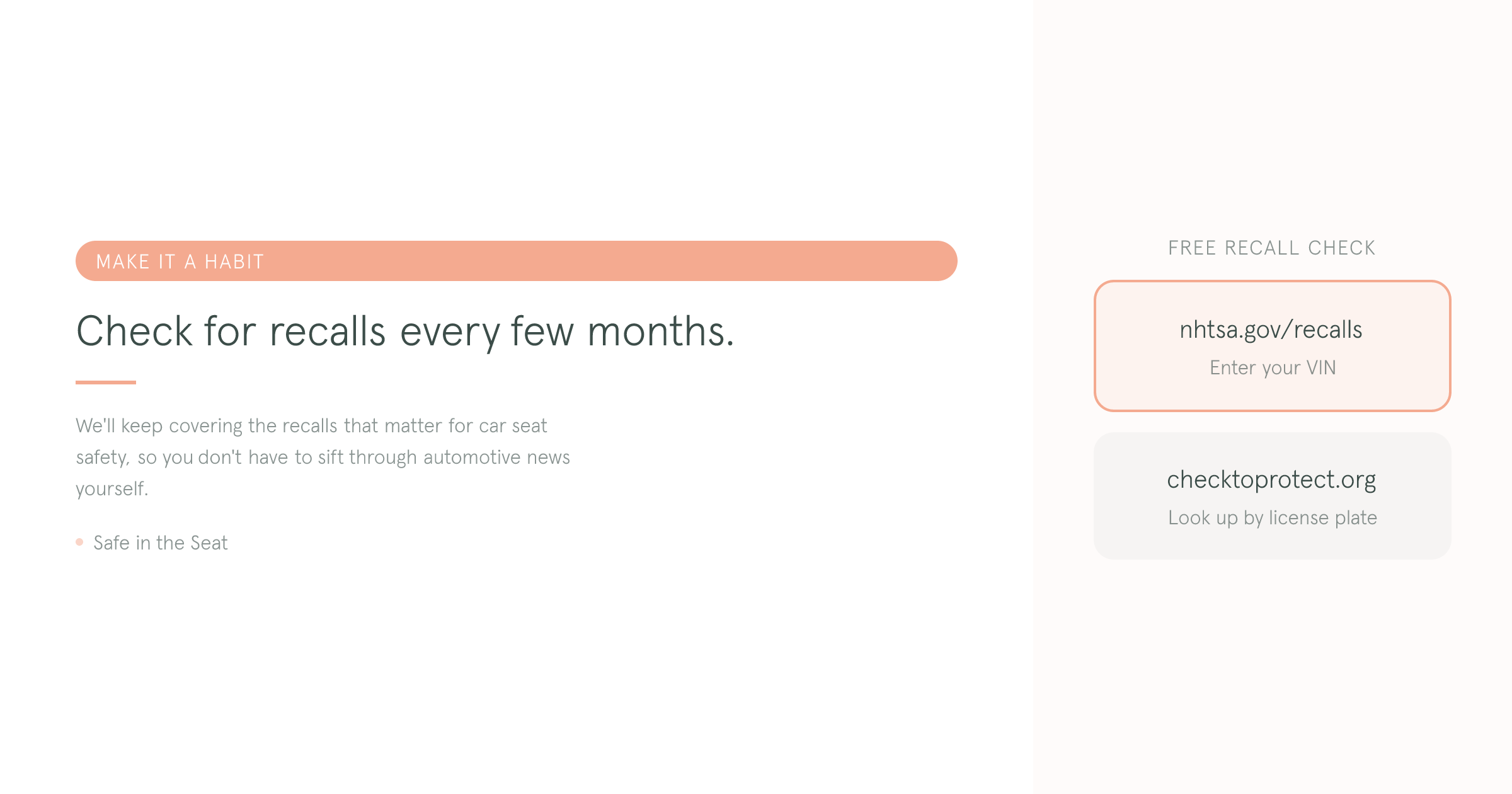 Make recall checks a regular habit for your family's safety